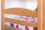 Etagenbett für Kinder 90 x 200 cm | Massivholz: Buche | Natur Lackiert | umbaubar in 2 Einzelbetten | inkl. Rollroste Abbildung