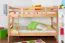 Etagenbett für Kinder 90 x 200 cm | Massivholz: Buche | Natur Lackiert | umbaubar in 2 Einzelbetten | inkl. Rollroste Abbildung