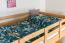 Hochbett für Kinder 120 x 190 cm | Massivholz: Buche | Natur Lackiert | umbaubar in Einzelbett | Premium-Qualität | inkl. Rollrost Abbildung
