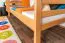 Etagenbett für Kinder 90 x 200 cm | Massivholz: Buche | Natur Lackiert | umbaubar in 2 Einzelbetten | inkl. Rollroste Abbildung