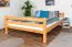 Hochbett für Kinder 160 x 190 cm | Massivholz: Buche | Natur Lackiert | umbaubar in Einzelbett | Premium-Qualität | inkl. Rollrost Abbildung
