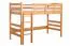 Hochbett für Kinder 90 x 190 cm | Massivholz: Buche | Natur Lackiert | umbaubar in Einzelbett | Premium-Qualität | inkl. Rollrost Abbildung