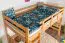 Hochbett für Kinder 120 x 190 cm | Massivholz: Buche | Natur Lackiert | umbaubar in Einzelbett | Premium-Qualität | inkl. Rollrost Abbildung