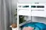 Etagenbett für Kinder 120 x 190 cm | Massivholz: Buche | Weiß Lackiert | umbaubar in 2 Einzelbetten | inkl. Rollroste Abbildung