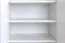 Kleiderschrank | 2 Drehtüren | 1 Schublade | 8 Fächer | mit Kleiderstange | 50 cm breit | Farbe: Weiß Abbildung