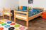 Etagenbett für Kinder 90 x 200 cm | Massivholz: Buche | Natur Lackiert | umbaubar in 2 Einzelbetten | inkl. Rollroste Abbildung