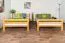 Etagenbett für Kinder 140 x 200 cm | Massivholz: Buche | Natur Lackiert | umbaubar in 2 Einzelbetten | inkl. Rollroste Abbildung