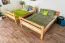 Etagenbett für Kinder 140 x 200 cm | Massivholz: Buche | Natur Lackiert | umbaubar in 2 Einzelbetten | inkl. Rollroste Abbildung