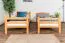 Etagenbett für Kinder 90 x 190 cm | Massivholz: Buche | Natur Lackiert | umbaubar in 2 Einzelbetten | inkl. Rollroste Abbildung