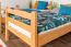 Etagenbett für Kinder 90 x 200 cm | Massivholz: Buche | Natur Lackiert | umbaubar in 2 Einzelbetten | inkl. Rollroste Abbildung