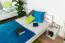 Etagenbett für Kinder 120 x 190 cm | Massivholz: Buche | Weiß Lackiert | umbaubar in 2 Einzelbetten | inkl. Rollroste Abbildung