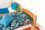 Etagenbett für Kinder 90 x 200 cm | Massivholz: Buche | Natur Lackiert | umbaubar in 2 Einzelbetten | inkl. Rollroste Abbildung