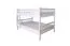 Stockbett für Kinder 140 x 200 cm | Massivholz: Buche | Weiß Lackiert | umbaubar in 2 Einzelbetten | inkl. Rollroste Abbildung