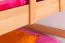 Etagenbett für Kinder 90 x 200 cm | Massivholz: Buche | Natur Lackiert | umbaubar in 2 Einzelbetten | inkl. Rollroste Abbildung