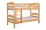 Etagenbett für Kinder 90 x 200 cm | Massivholz: Buche | Natur Lackiert | umbaubar in 2 Einzelbetten | inkl. Rollroste Abbildung