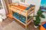 Stockbett für Kinder 90 x 190 cm | Massivholz: Buche | Natur Lackiert | umbaubar in 2 Einzelbetten | inkl. Rollroste Abbildung
