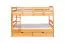 Etagenbett mit Stauraum / 2 Schubladen für Jugendliche 90 x 200 cm | Massivholz: Buche | Natur Lackiert | umbaubar in 2 Einzelbetten | Premium-Qualität | inkl. Rollroste Abbildung