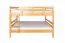 Doppelbett-Etagenbett für bis zu 4 Personen160 x 200 cm | Massivholz: Buche | Natur Lackiert | umbaubar in zwei Einzelbetten | Premium-Qualität | inkl. Rollroste Abbildung