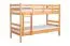 Etagenbett für Kinder 90 x 200 cm | Massivholz: Buche | Natur Lackiert | umbaubar in 2 Einzelbetten | inkl. Rollroste Abbildung
