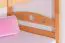 Stockbett + Bettkasten für Jugendliche 90 x 200 cm | Massivholz: Buche | Natur Lackiert | inkl. Bettkasten | umbaubar in 2 Einzelbetten | inkl. Rollroste Abbildung