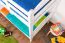 Etagenbett für Kinder 90 x 200 cm | Massivholz: Buche | Weiß Lackiert | umbaubar in 2 Einzelbetten | inkl. Rollroste Abbildung