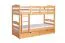 90 x 200 cm Etagenbett mit Stauraum / 2 Schubladen für Kinder Massivholz: Buche | Natur Lackiert | umbaubar in 2 Einzelbetten | Premium-Qualität | inkl. Rollroste Abbildung
