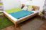 Eiche Massivholz Bettgestell 200 x 200 cm geölt Abbildung