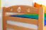 Stockbett für Kinder 90 x 200 cm | Massivholz: Buche | Natur Lackiert | umbaubar in 2 Einzelbetten | inkl. Rollroste Abbildung