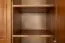 Kleiderschrank | 3 Drehtüren | 4 Schubladen | 4 Fächer | mit Kleiderstange | 154 cm breit | Massivholz | Farbe: Eiche Rustikal Abbildung