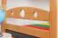 Stockbett für Kinder 90 x 200 cm | Massivholz: Buche | Natur Lackiert | umbaubar in 2 Einzelbetten | inkl. Rollroste Abbildung