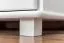 Kleiderschrank | 1 Drehtür | 4 Schubladen | mit Kleiderstange | 80 cm breit | Massivholz Kiefer | Farbe: Weiß Abbildung