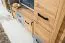 Kleiderschrank | 2 Drehtüren | 2 Schublade | 2 Fächer | mit Kleiderstange | 90 cm breit | Farbe: Eiche Abbildung