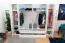 Großer Kleiderschrank | 6 Drehtüren | 4 Schubladen | 8 Fächer | mit 4 Kleiderstangen | 277 cm breit | Farbe: Weiß Abbildung