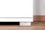 Schmaler 76 cm breiter Kleiderschrank mit 2 Türen | Farbe: Weiß Abbildung