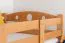 Stockbett für Kinder 90 x 200 cm | Massivholz: Buche | Natur Lackiert | umbaubar in 2 Einzelbetten | inkl. Rollroste Abbildung