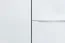 Schmaler 80 cm breiter Kleiderschrank mit 2 Türen | Farbe: Weiß Abbildung