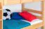 Etagenbett für Kinder 90 x 200 cm | Massivholz: Buche | Natur Lackiert | umbaubar in 2 Einzelbetten | inkl. Rollroste Abbildung