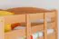 Etagenbett für Kinder 90 x 200 cm | Massivholz: Buche | Natur Lackiert | umbaubar in 2 Einzelbetten | inkl. Rollroste Abbildung