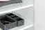 Schmaler 80 cm breiter Kleiderschrank mit 2 Türen | Farbe: Weiß Abbildung