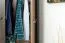 Schmaler 80 cm breiter Kleiderschrank mit 2 Türen | Farbe: Braun Abbildung