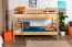 Stockbett für Kinder 90 x 190 cm | Massivholz: Buche | Natur Lackiert | umbaubar in 2 Einzelbetten | inkl. Rollroste Abbildung