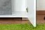 Schmaler 80 cm breiter Kleiderschrank mit 2 Türen | Farbe: Weiß Abbildung