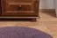 Kleiderschrank | 1 Drehtür | 4 Schubladen | mit Kleiderstange | 90 cm breit | Massivholz Kiefer | Farbe: Nuss Abbildung