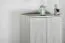 Kleiderschrank | 2 Drehtüren | 1 Schublade | 8 Fächer | mit Kleiderstange | 50 cm breit | Farbe: Weiß Abbildung