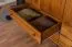 Kleiderschrank | 3 Drehtüren | 4 Schubladen | 4 Fächer | mit Kleiderstange | 154 cm breit | Massivholz | Farbe: Eiche Rustikal Abbildung