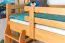 Etagenbett mit Stauraum / 2 Schubladen für Jugendliche 90 x 200 cm | Massivholz: Buche | Natur Lackiert | umbaubar in 2 Einzelbetten | Premium-Qualität | inkl. Rollroste Abbildung