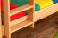 Stockbett für Kinder 90 x 200 cm | Massivholz: Buche | Natur Lackiert | umbaubar in 2 Einzelbetten | inkl. Rollroste Abbildung