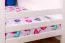 Etagenbett für Kinder 90 x 200 cm | Massivholz: Buche | Weiß Lackiert | umbaubar in 2 Einzelbetten | inkl. Rollroste Abbildung