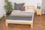 Massivholz Bettgestell Kiefer 160 x 200 cm Natur Abbildung