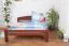 Bett 160 x 200 cm Buche Dunkelbraun mit Lattenrost Abbildung